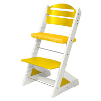 Dětská rostoucí židle JITRO PLUS bílo - žlutá