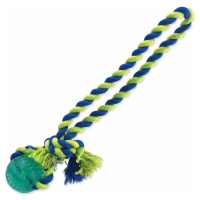 Hračka Dog Fantasy DENTAL MINT míč házecí s provazem zelená 5x30cm