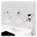 Yokodesign Nálepka na zeď - barevné postavičky - princezna Amálka Velikost: střední - M