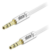 AlzaPower Alucore Audio 3.5mm Jack (M) to 3.5mm Jack (M) 1m stříbrný