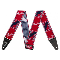 Fender Weighless Monogrammed Strap Red / White / Blue