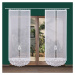 Panelová dekorační záclona na žabky ZURIEL LONG, bílá, šířka 90 cm výška 230 cm nebo 250 cm (cen