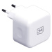 3mk Hyper Charger 35W síťová nabíječka, GaN, 2x USB-C (PD) bílá