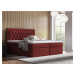Eka Kontinentální čalouněná postel Mona - Kronos (140x200 cm) Barva látky: Červená (20)