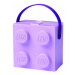 Lego® svačinový box s rukojetí fialový