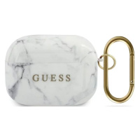 Kryt Guess GUACAPTPUMAWH AirPods Pro cover white Marble Collection (GUACAPTPUMAWH)