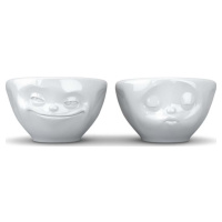 Bílé porcelánové misky v sadě 2 ks 100 ml Grinning & Kissing – 58products