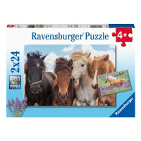 RAVENSBURGER - Fotky Koní 2X24 Dílků