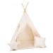 ELIS DESIGN Set teepee stan Krémový s bambulkami varianta: standard