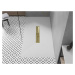MEXEN/S Toro obdélníková sprchová vanička SMC 180 x 80, bílá, mřížka zlatá 43108018-G
