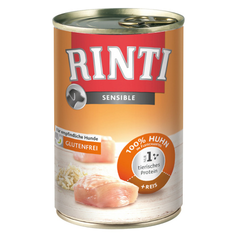 Výhodné balení RINTI Sensible 24 x 400 g - kuřecí a rýže