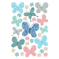 Samolepící dekorace Butterflies, 42,5 x 65 cm