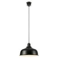 Černé závěsné svítidlo s kovovým stínítkem 37x37 cm Port - Markslöjd