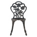 Zahradní bistro židle 2 ks bronzové Dekorhome,Zahradní bistro židle 2 ks bronzové Dekorhome