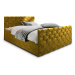 MSL Kontinentální čalouněná postel MARDI (160 x 200 cm) Barva látky: MAGIC VELVET 2234