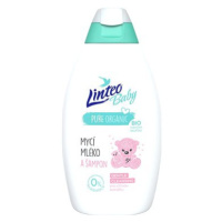 LINTEO BABY Dětské mycí mléko a šampon 425 ml