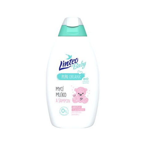 LINTEO BABY Dětské mycí mléko a šampon 425 ml Linteobaby