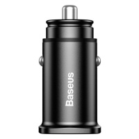 Autonabíječka BASEUS - 2x USB - 30W rychlé nabíjení - černá; BS-C15Q