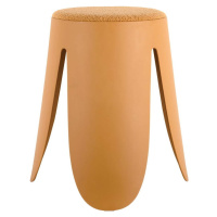 Okrově žlutá plastová stolička Savor – Leitmotiv