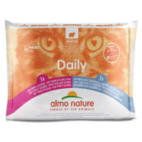 Almo Nature Cat Daily Menu kapsička 6 x 70 g - Mix (2 druhy) - 3 x tuňák & losos, 3x treska & kr