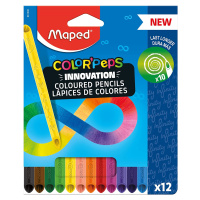 Maped, 861600, Color'Peps Infinity, sada bezdřevých pastelek, 12 ks