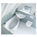 Ravak WC tlačítko Chrome white, bílé tlačítko pro nádrže Ravak G II a W II