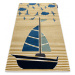 Dywany Łuszczów Dětský kusový koberec Petit Sail boat gold - 120x170 cm