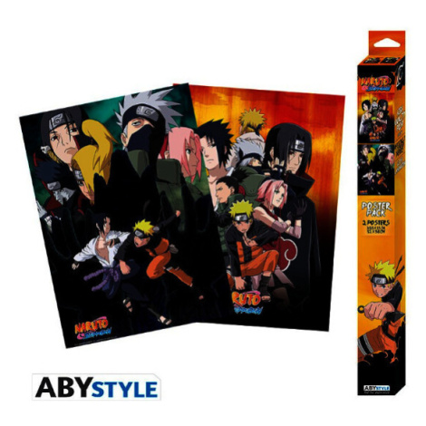 Set 2 plakátů Naruto Shippuden - Ninjas (52x38 cm) Abysse