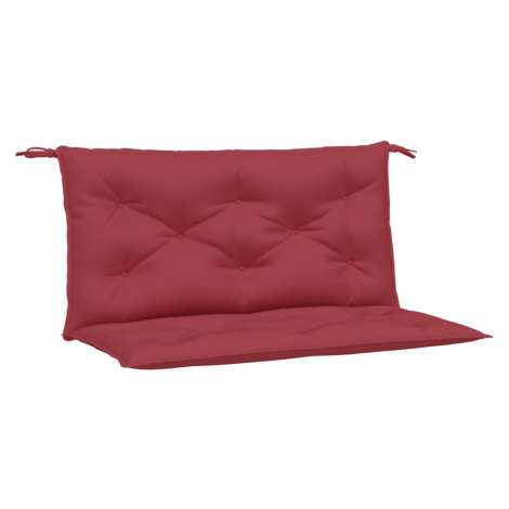 vidaXL Podušky na zahradní lavici 2 ks vínové 100x50x7 cm látka oxford