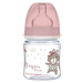 Canpol babies Lahev se širokým hrdlem BONJOUR PARIS 120ml růžová