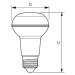LED žárovka E27 Philips R63 4,5W (60W) teplá bílá (2700K) stmívatelná, reflektor 36°