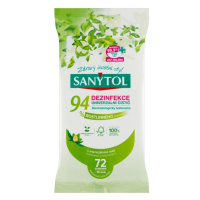 Sanytol Dezinfekční utěrky 94 % rostlinného původu 72 ks