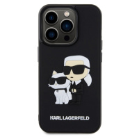 Zadní kryt Karl Lagerfeld 3D Rubber Karl and Choupette pro Apple iPhone 13 Pro, black