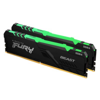 KINGSTON 16GB 3200MT/s DDR4 CL16 DIMM (Kit of 2) FURY Beast RGB