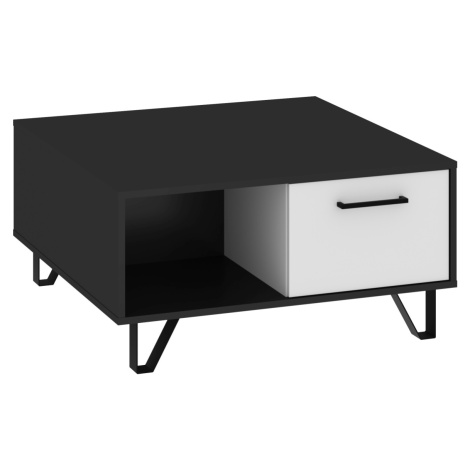 Konferenční stolek PRUDHOE 2D, černá/bílý lesk, 5 let záruka MORAVIA FLAT
