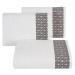 Bavlněný froté ručník s bordurou LETTIE 50x90 cm, bílá, 500 gr Mybesthome Varianta: ručník - 1 k