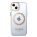 Guess GUHMP14SHTCMU hard silikonové pouzdro iPhone 14 6.1" purple Gold Outline Translucent MagSa