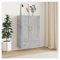 vidaXL Skříň highboard betonově šedá 69,5x31x115 cm kompozitní dřevo