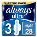 ALWAYS Ultra Night vel.3 Hygienické vložky s křidélky 28 ks