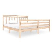 Rám postele masivní dřevo 200 × 200 cm, 3100674