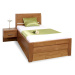 Zvýšená postel Concepta 2, s úložným prostorem, masiv buk, 90x200