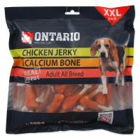 Snack ONTARIO Dog Chicken Jerky + Calcium 500 g