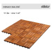 Stilista 90800 STILISTA, Dřevěné dlaždice, mozaika 4 x 3, akát, 22 ks