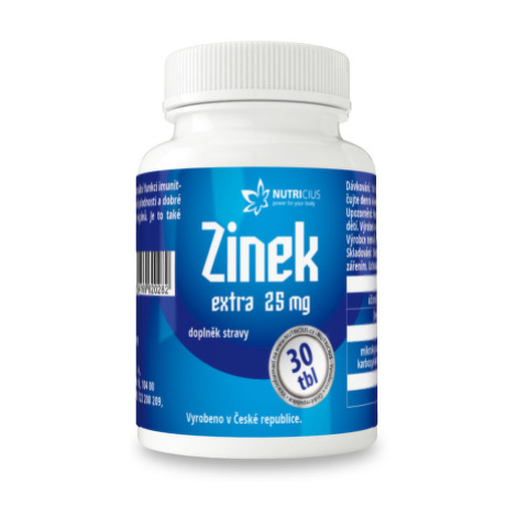 Zinek EXTRA 25mg tbl.30 Nutricius