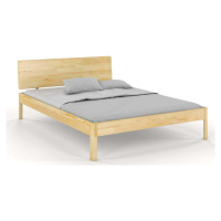 Dvoulůžková postel z borovicového dřeva 200x200 cm v přírodní barvě Ammer – Skandica