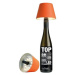 Sompex Stolní LED lampa na láhev Top 12,5 cm, oranžová