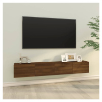 vidaXL Nástěnné TV skříňky 2 ks hnědý dub 100 x 30 x 30 cm kompozit