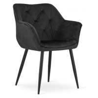 Jídelní židle MADERA samet - černá