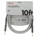 Fender Professional Series 10' Instrument Cable White Tweed