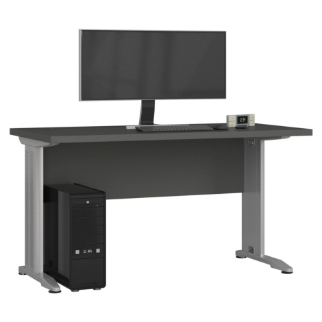 Šedé psací a pracovní stoly